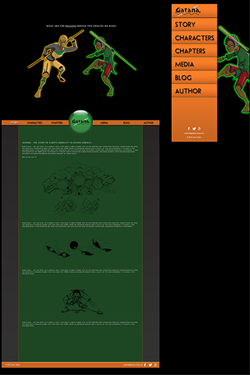 Gatana-story.com landing layout