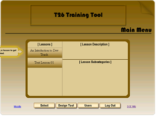 T26 Main Menu